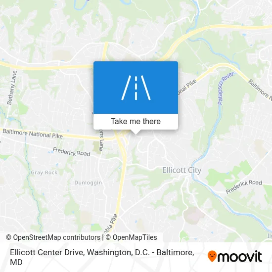 Ellicott Center Drive map