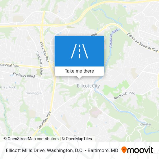 Ellicott Mills Drive map