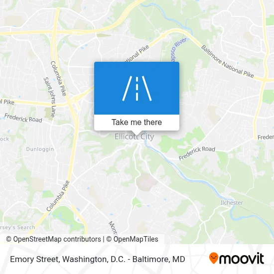 Emory Street map