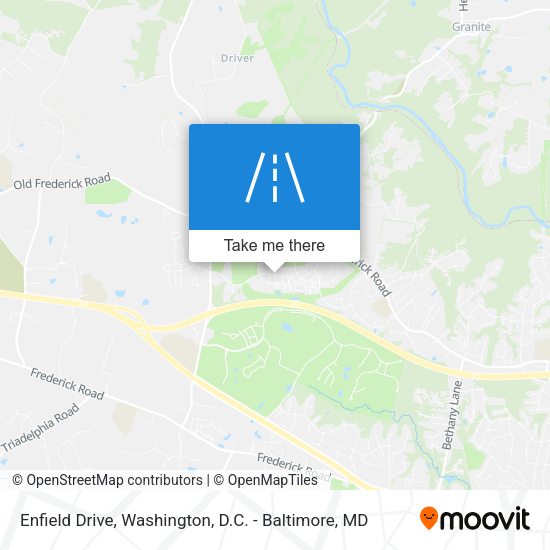 Enfield Drive map