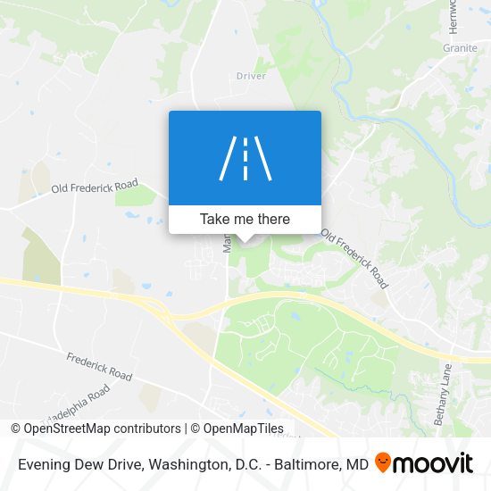 Mapa de Evening Dew Drive