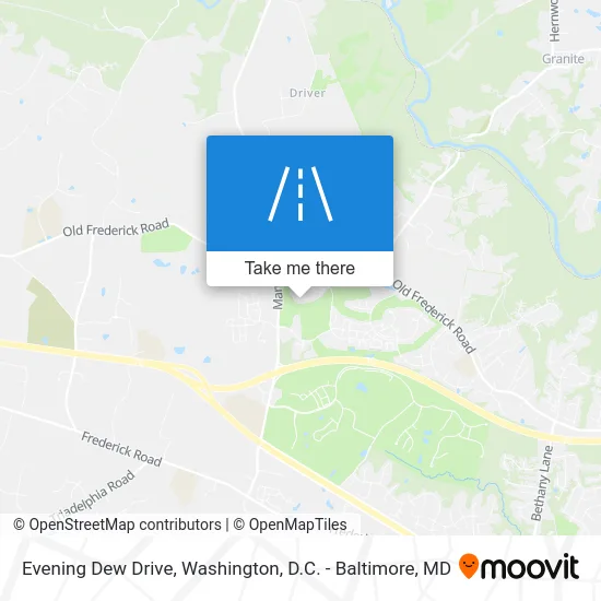 Evening Dew Drive map