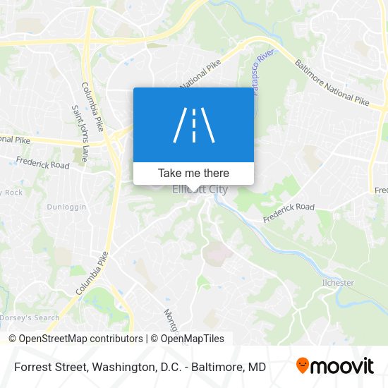 Forrest Street map