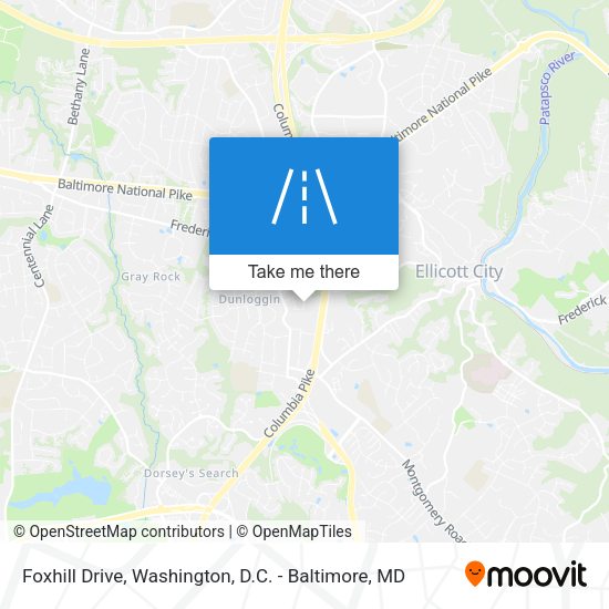 Foxhill Drive map
