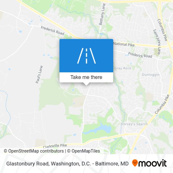 Mapa de Glastonbury Road