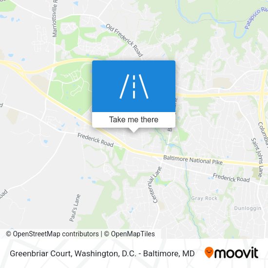 Greenbriar Court map