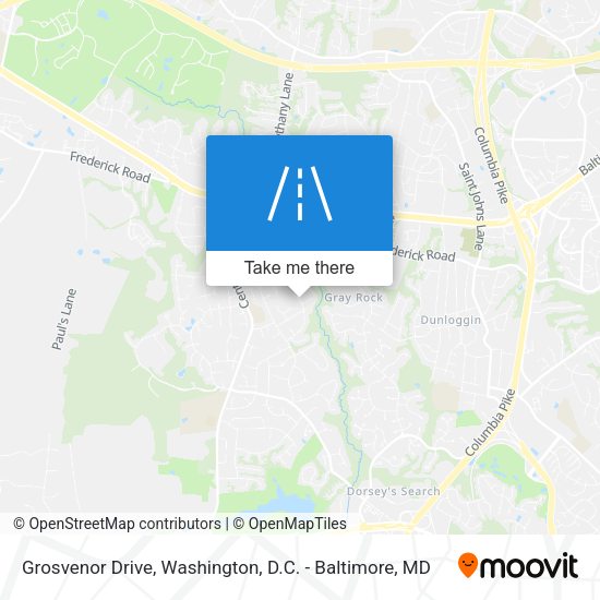 Mapa de Grosvenor Drive