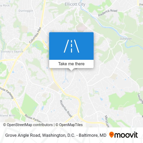 Grove Angle Road map