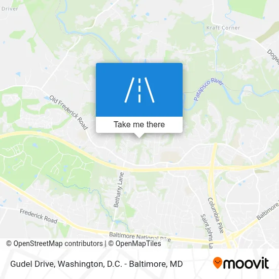 Gudel Drive map