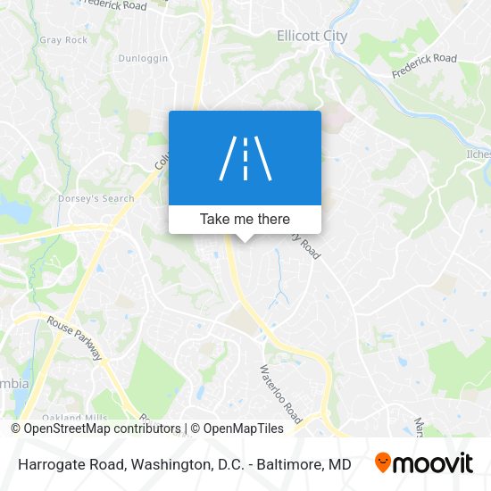 Harrogate Road map