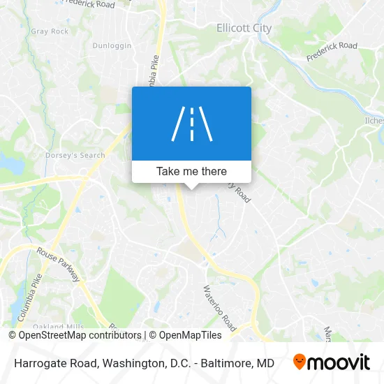 Harrogate Road map