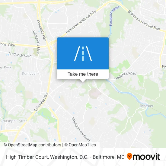 High Timber Court map