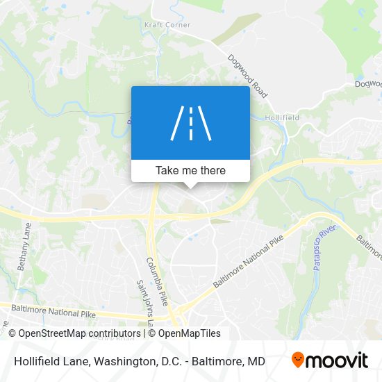 Hollifield Lane map