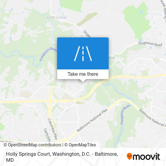Mapa de Holly Springs Court