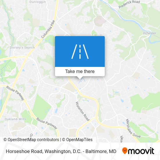 Horseshoe Road map