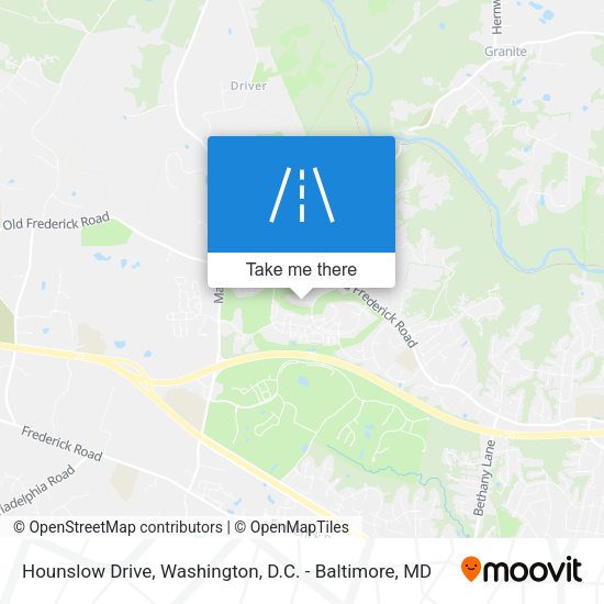 Hounslow Drive map