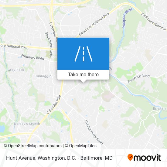 Hunt Avenue map