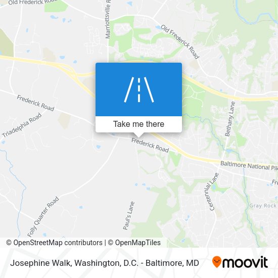 Mapa de Josephine Walk