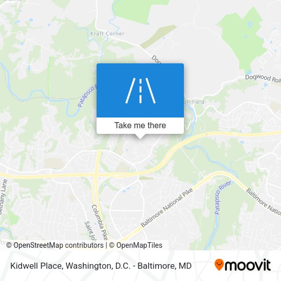 Kidwell Place map
