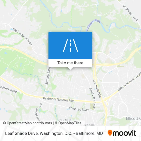 Leaf Shade Drive map