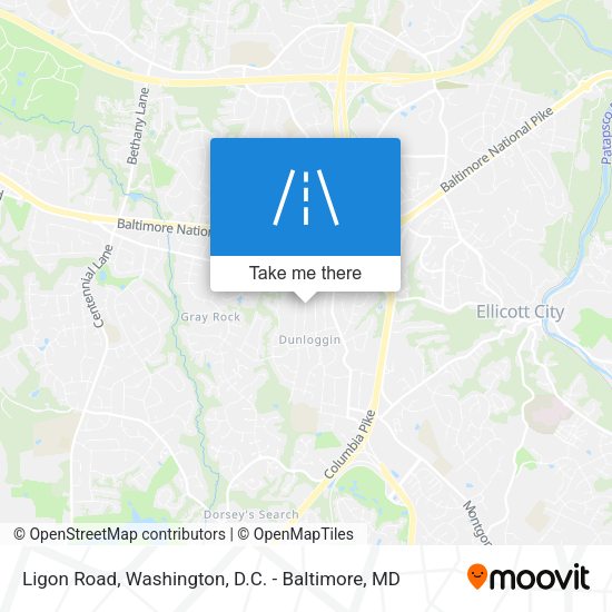 Ligon Road map