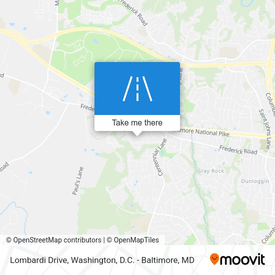 Lombardi Drive map