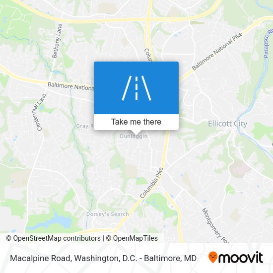 Macalpine Road map