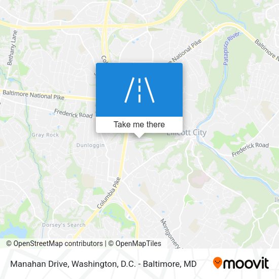 Manahan Drive map