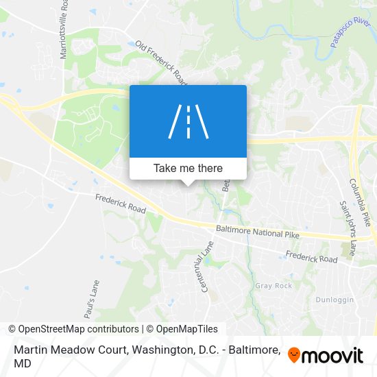 Mapa de Martin Meadow Court