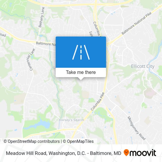 Meadow Hill Road map