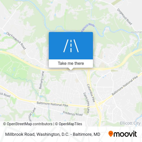 Millbrook Road map