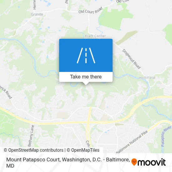 Mount Patapsco Court map