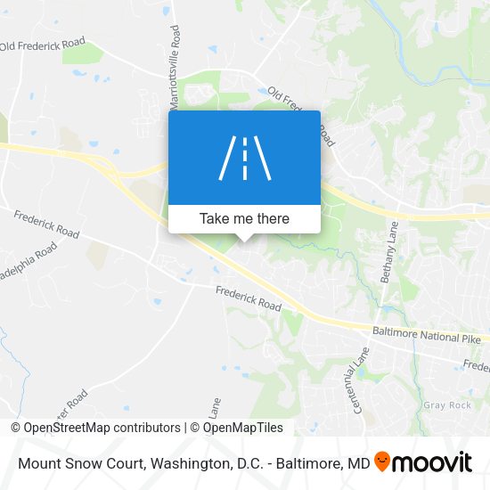 Mapa de Mount Snow Court