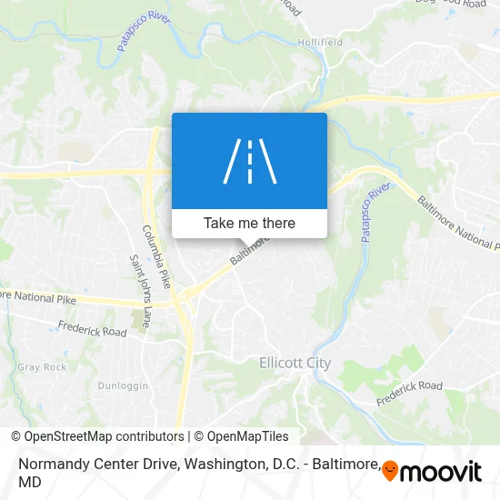 Normandy Center Drive map