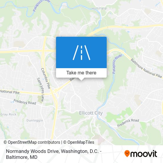 Normandy Woods Drive map