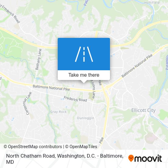 North Chatham Road map