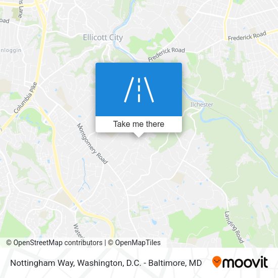 Nottingham Way map