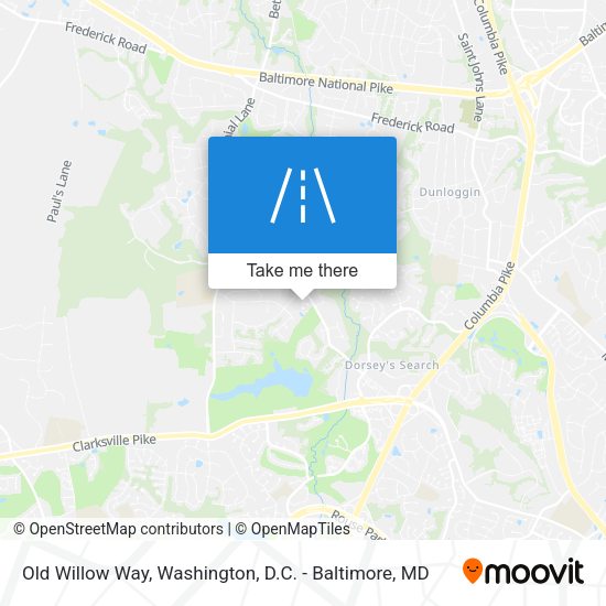 Mapa de Old Willow Way