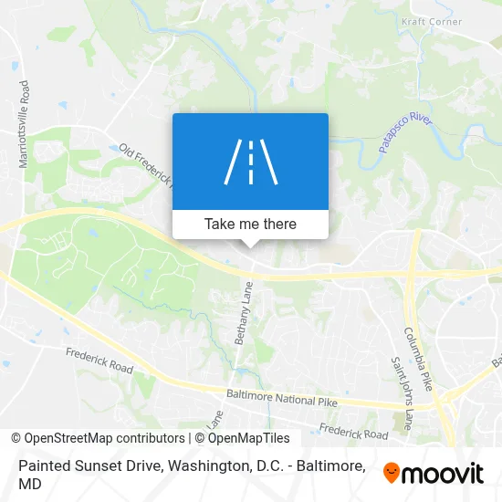 Painted Sunset Drive map