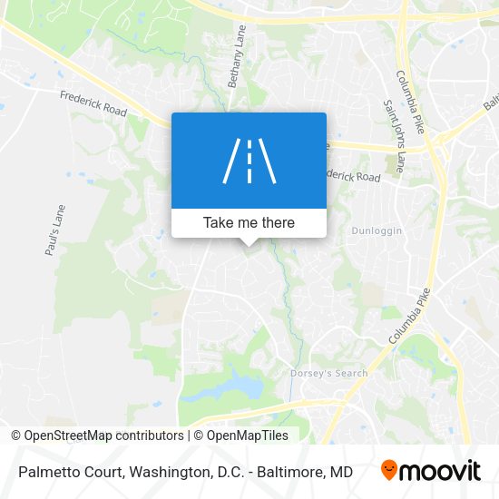 Palmetto Court map