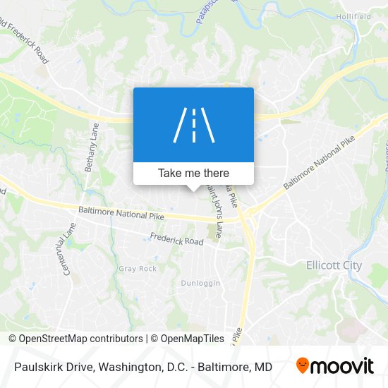 Paulskirk Drive map