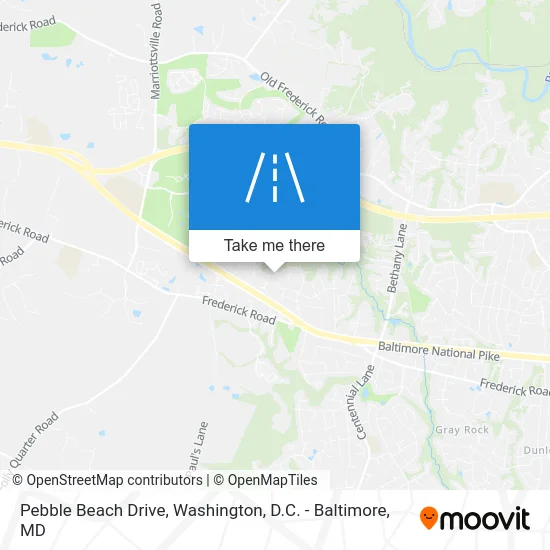 Pebble Beach Drive map