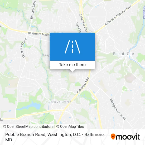 Pebble Branch Road map