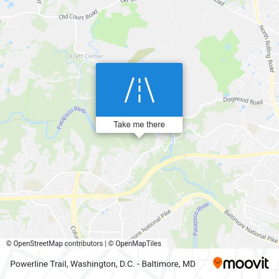 Powerline Trail map