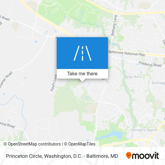 Mapa de Princeton Circle