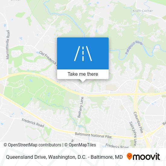 Queensland Drive map