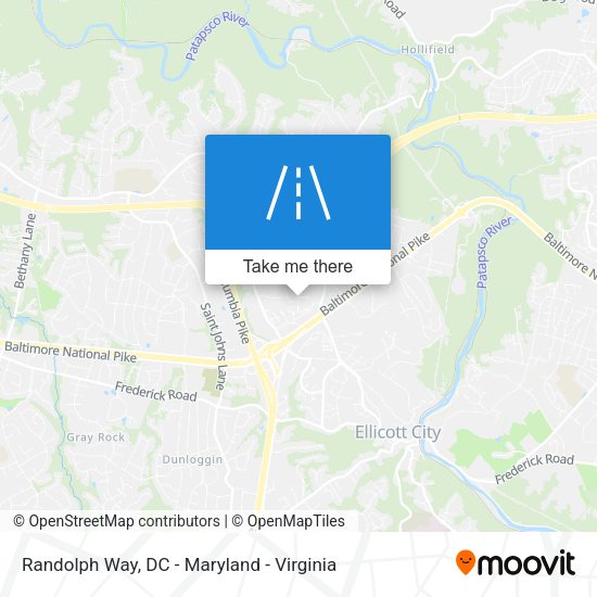 Randolph Way map