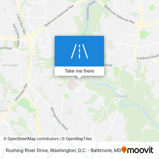 Rushing River Drive map
