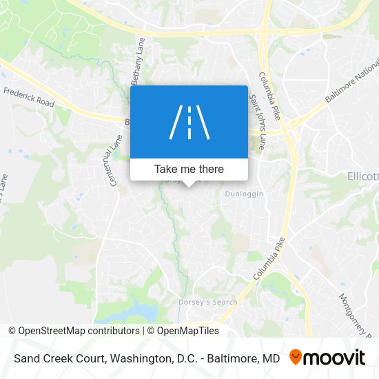 Sand Creek Court map