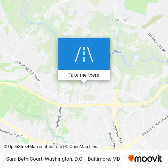 Mapa de Sara Beth Court